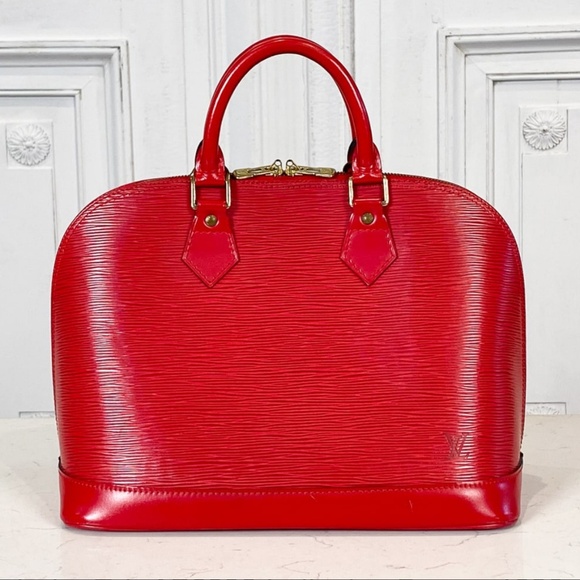 Louis Vuitton Red Epi Leather Alma PM - Picture 1 of 9